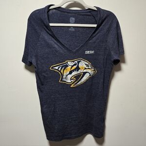 NHL CCM Nashville Predators T-Shirt Size XL Hockey